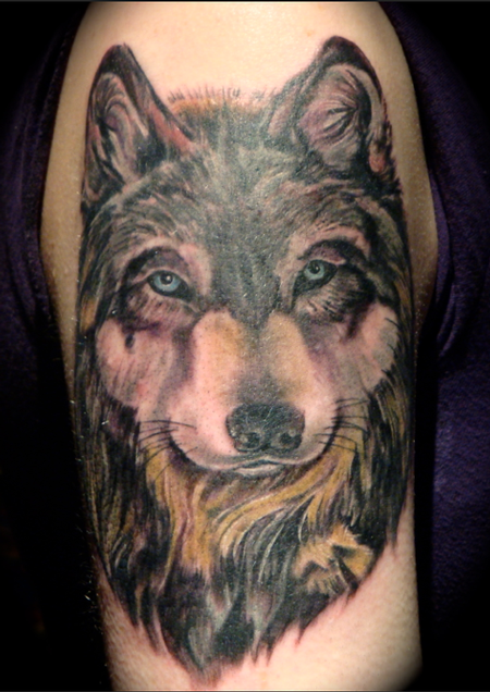 Tattoos - wolf - 62773